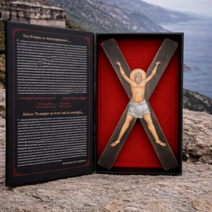 Χειροποίητος Αγιορείτικος Σταυρός Αποστόλου Ανδρέα 